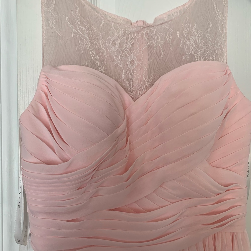 Azazie Aliyah blushing pink formal dress - Picture 3 of 6